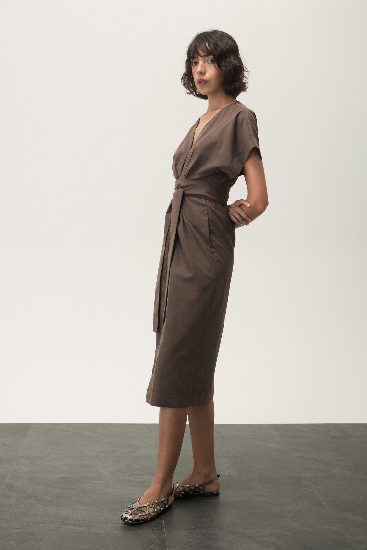 Vestido Michelangelo Marrom