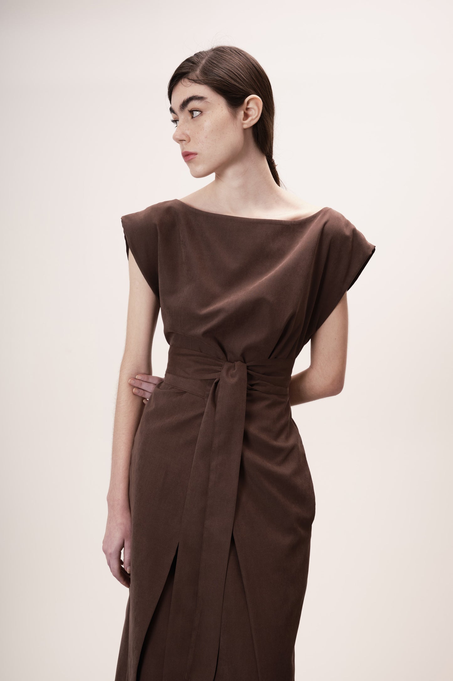 Vestido Tarsila Marrom