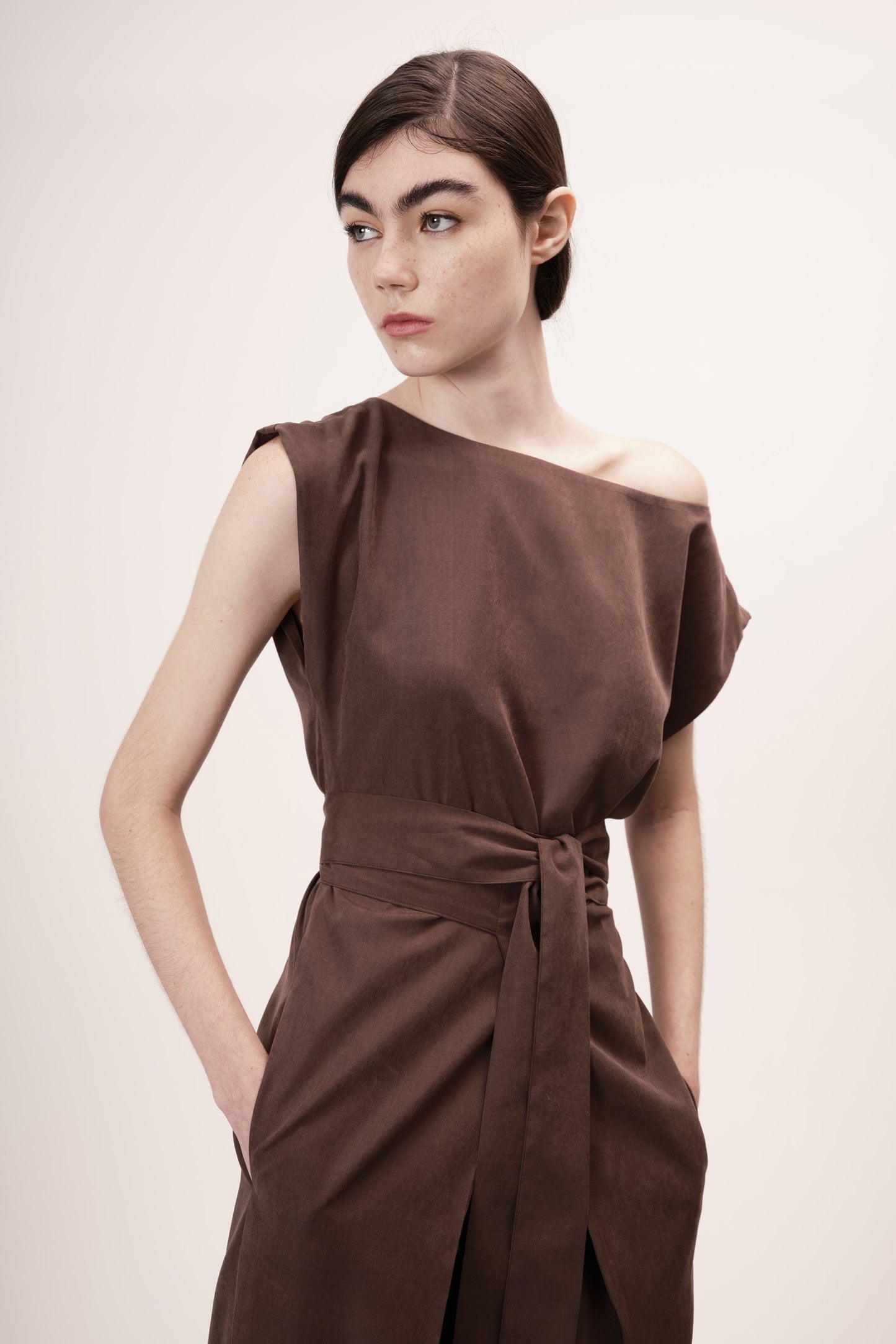 Vestido Tarsila Marrom