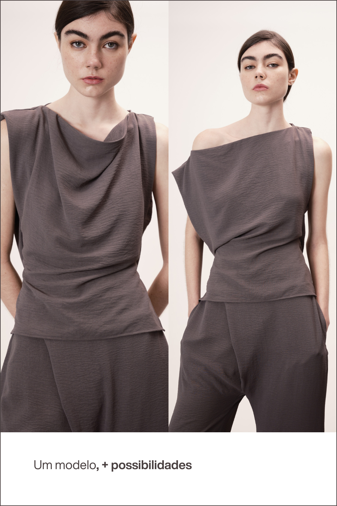 Blusa Canvas Cinza