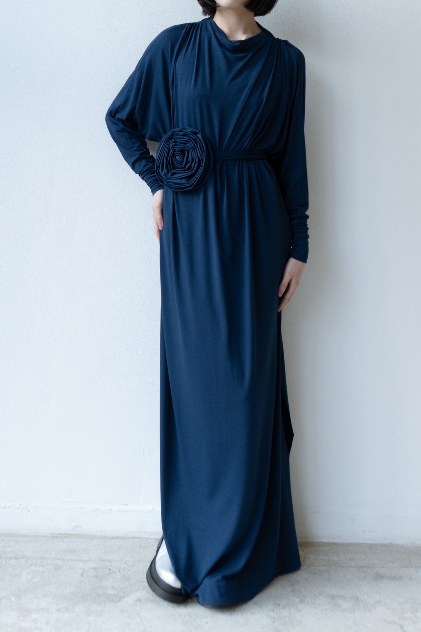 Vestido Peônia Marinho
