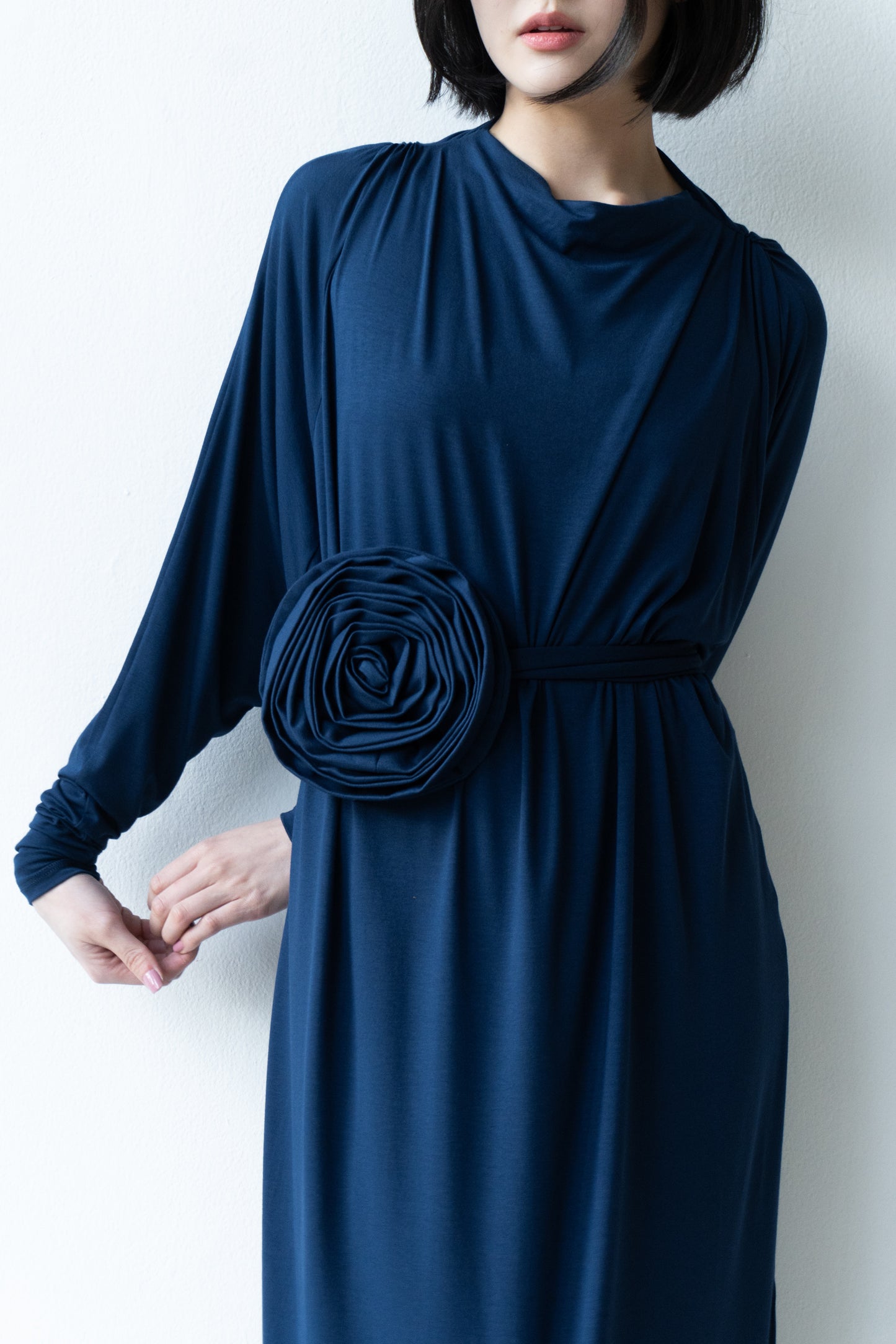 Vestido Peônia Marinho
