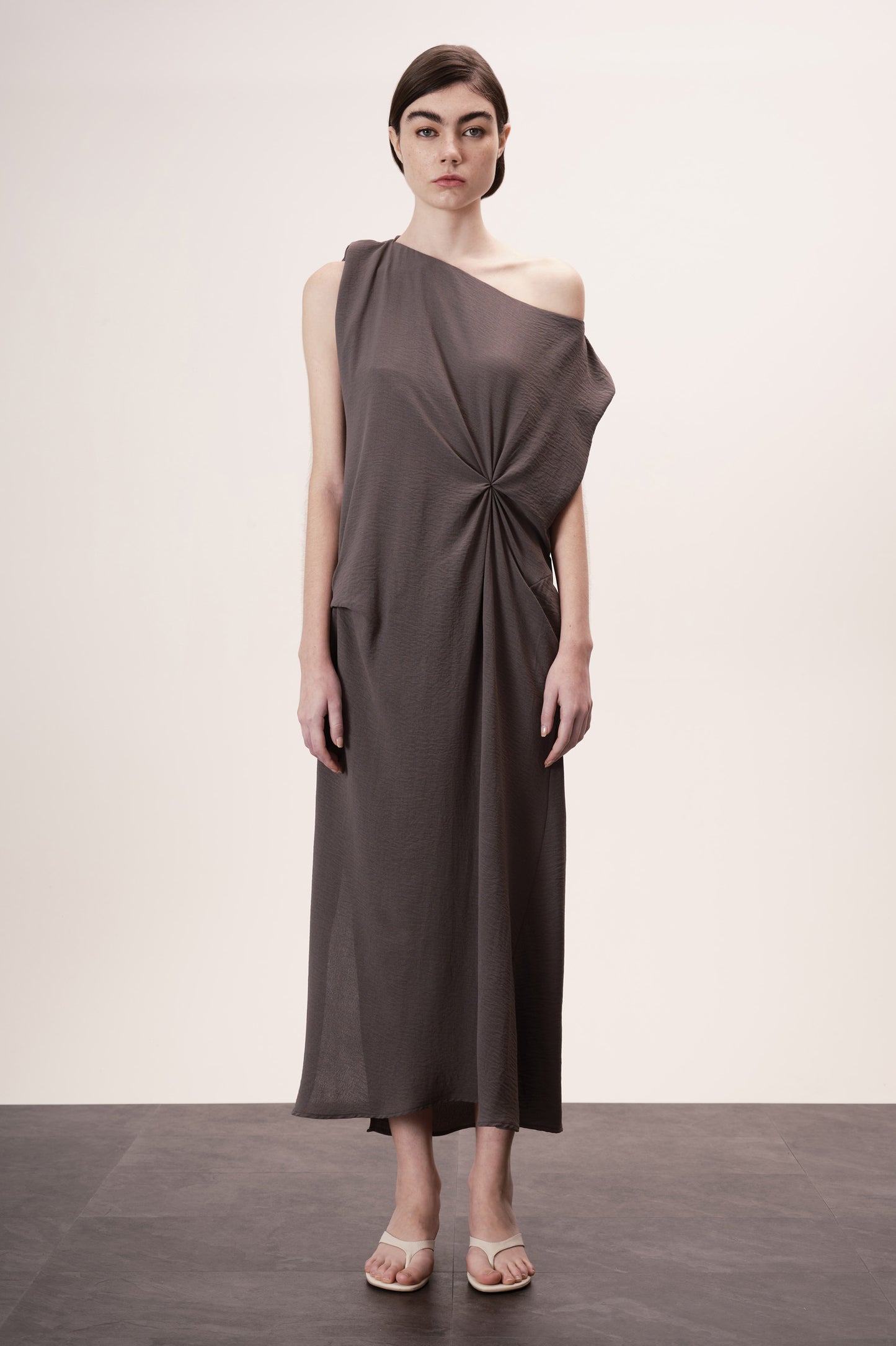 Vestido Iole Cinza