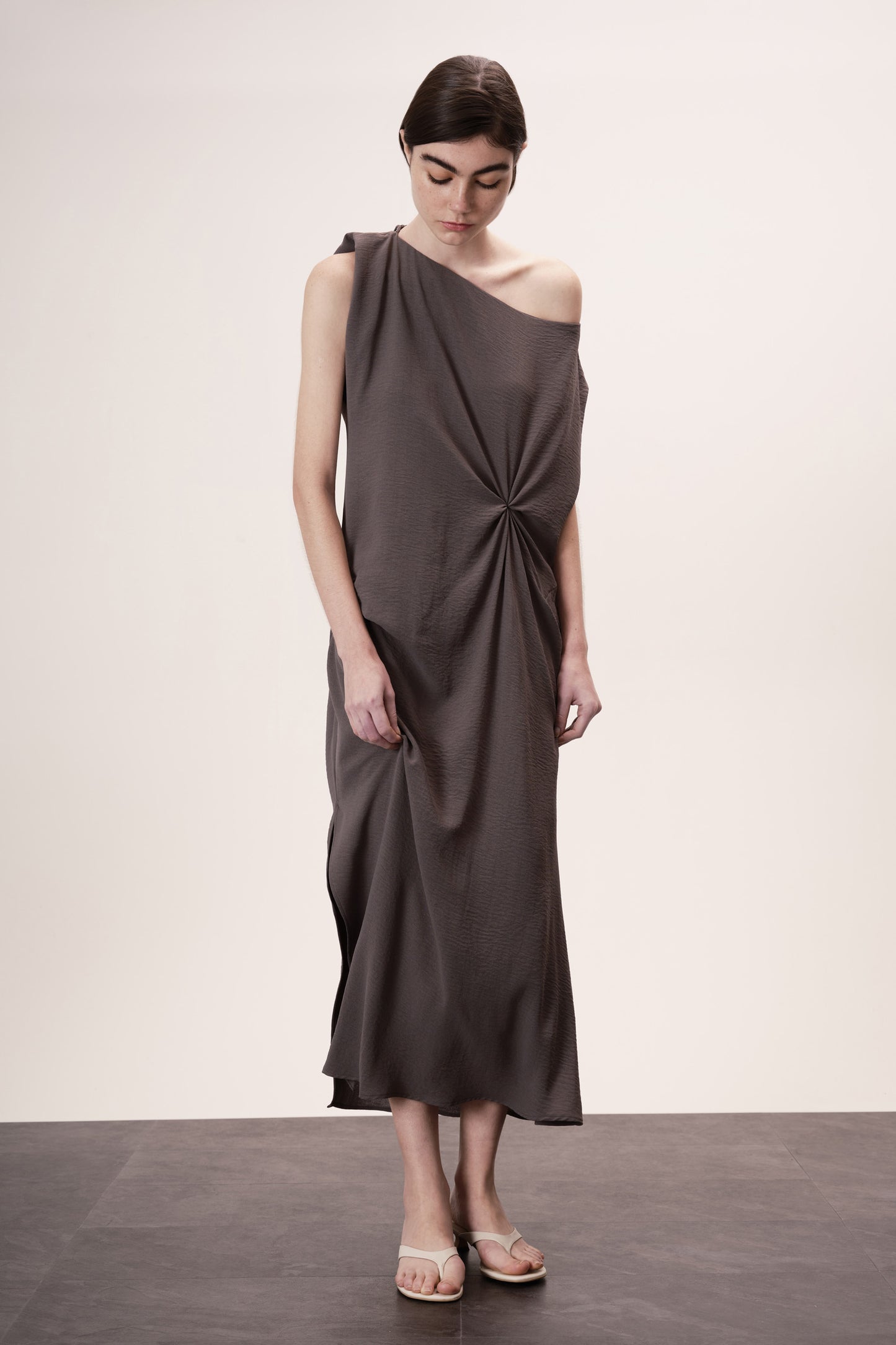 Vestido Iole Cinza