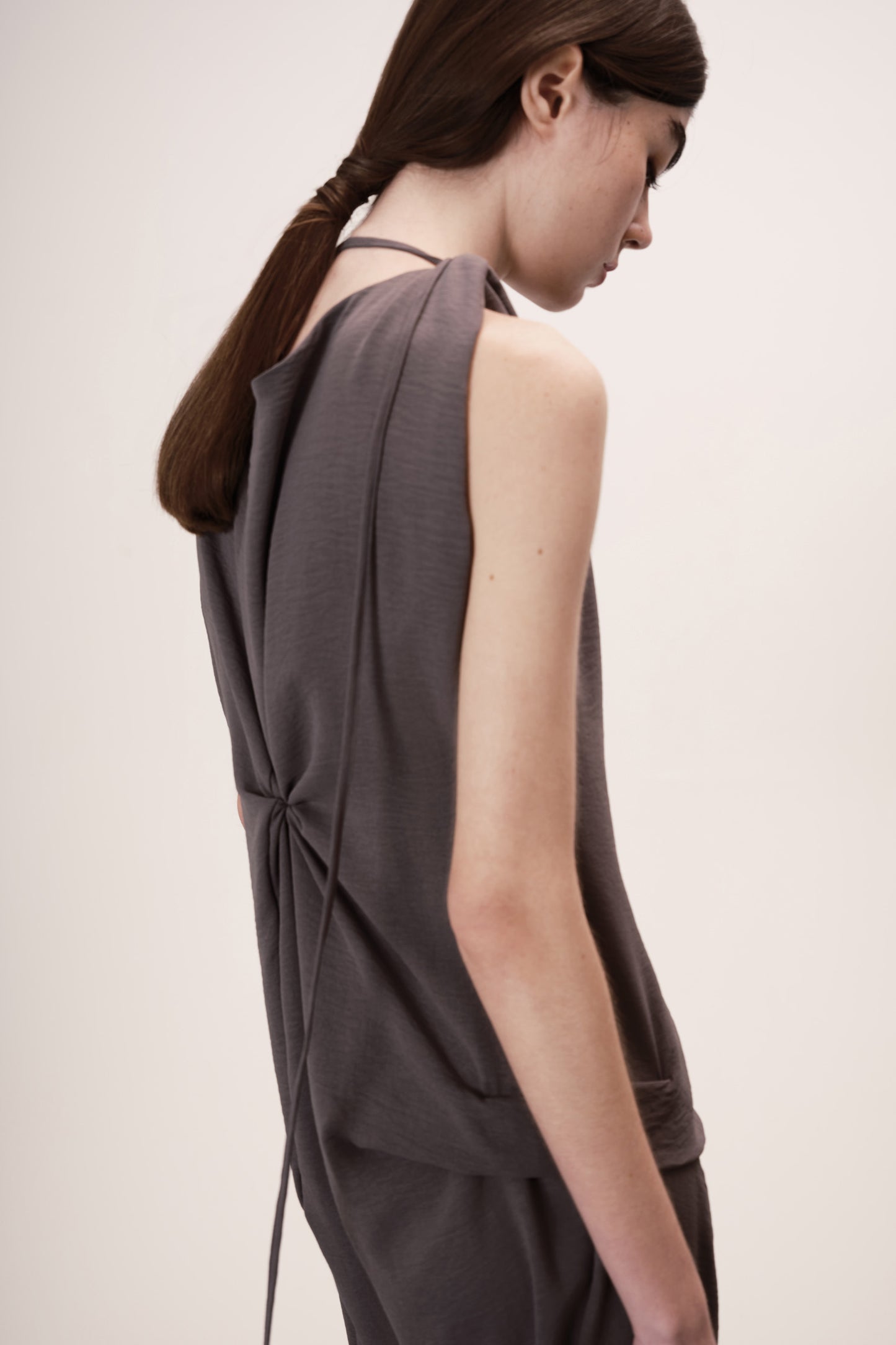 Vestido Iole Cinza