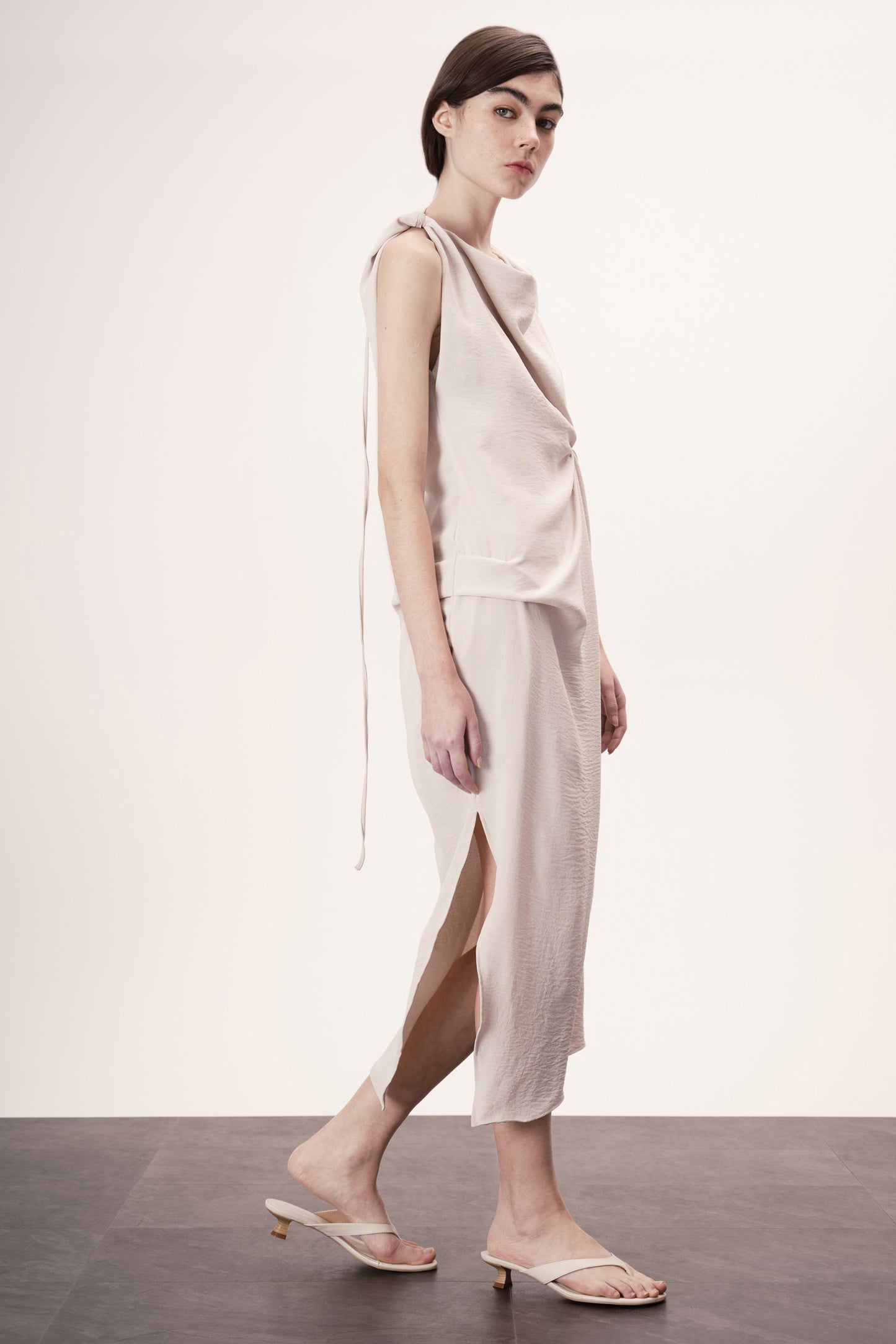 Vestido Iole Areia