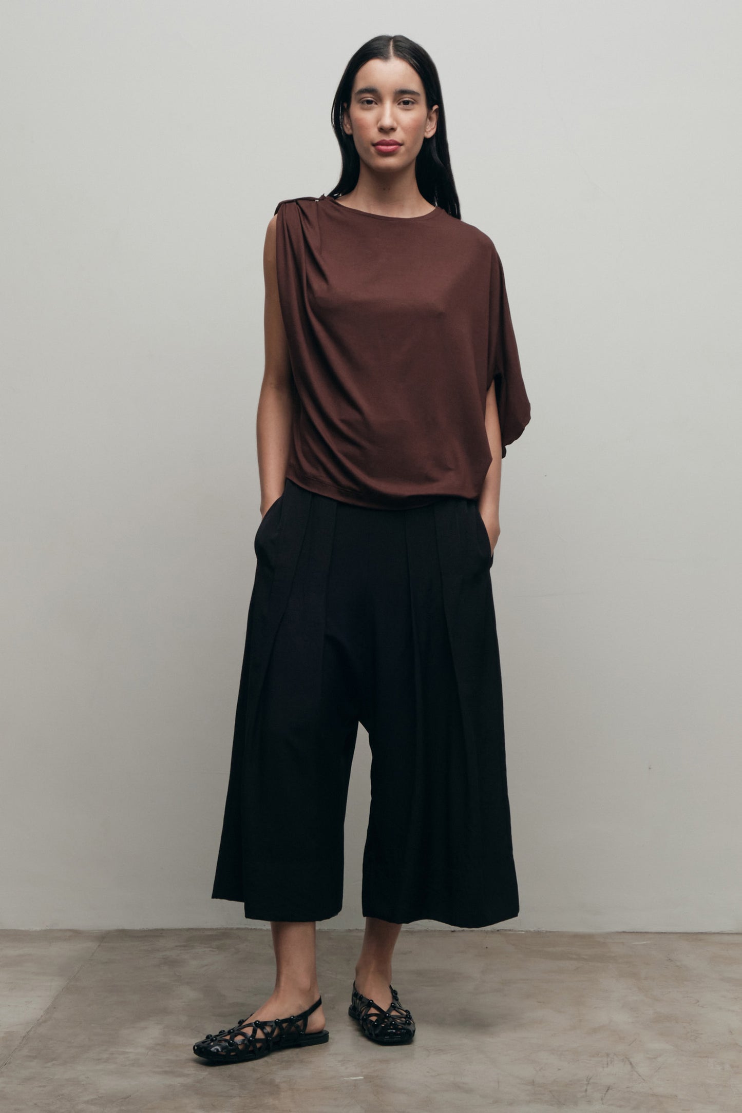 Blusa Casulo Marrom