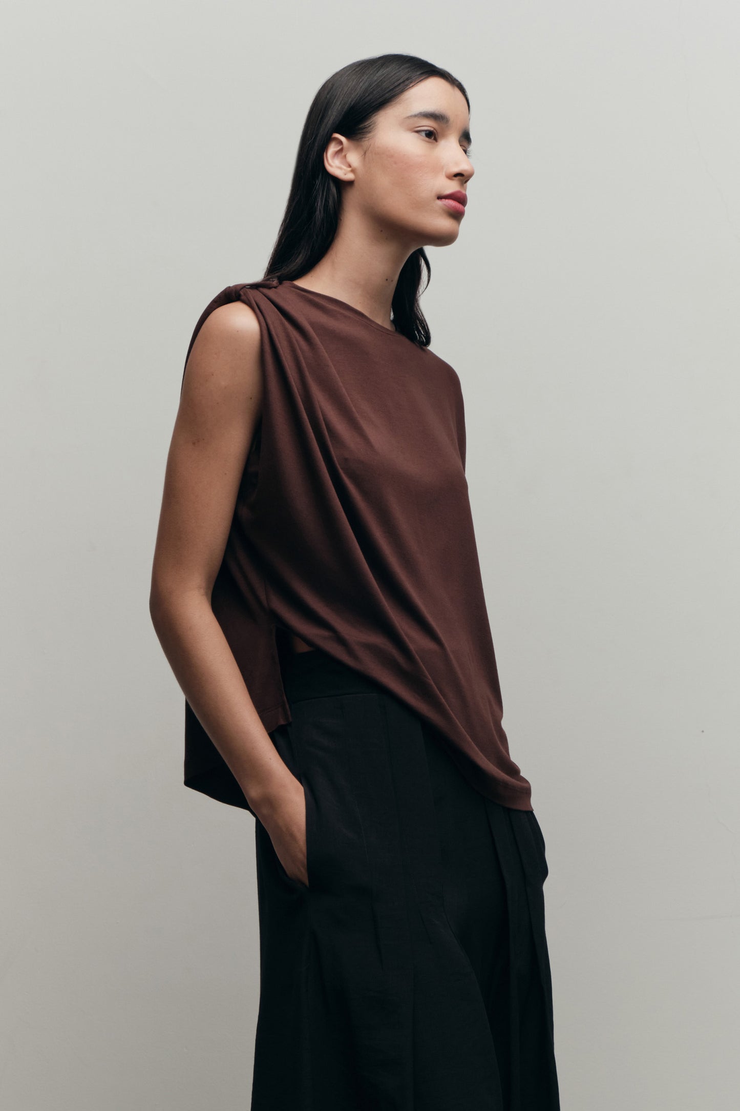 Blusa Casulo Marrom