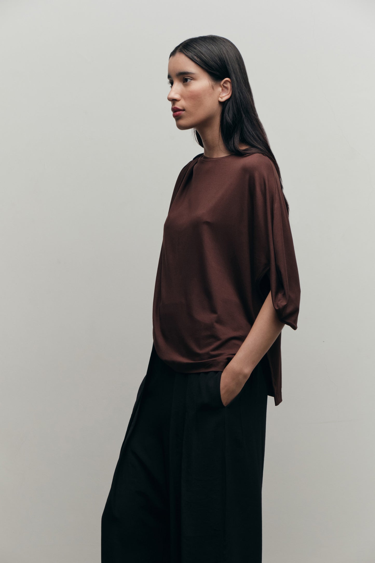 Blusa Casulo Marrom