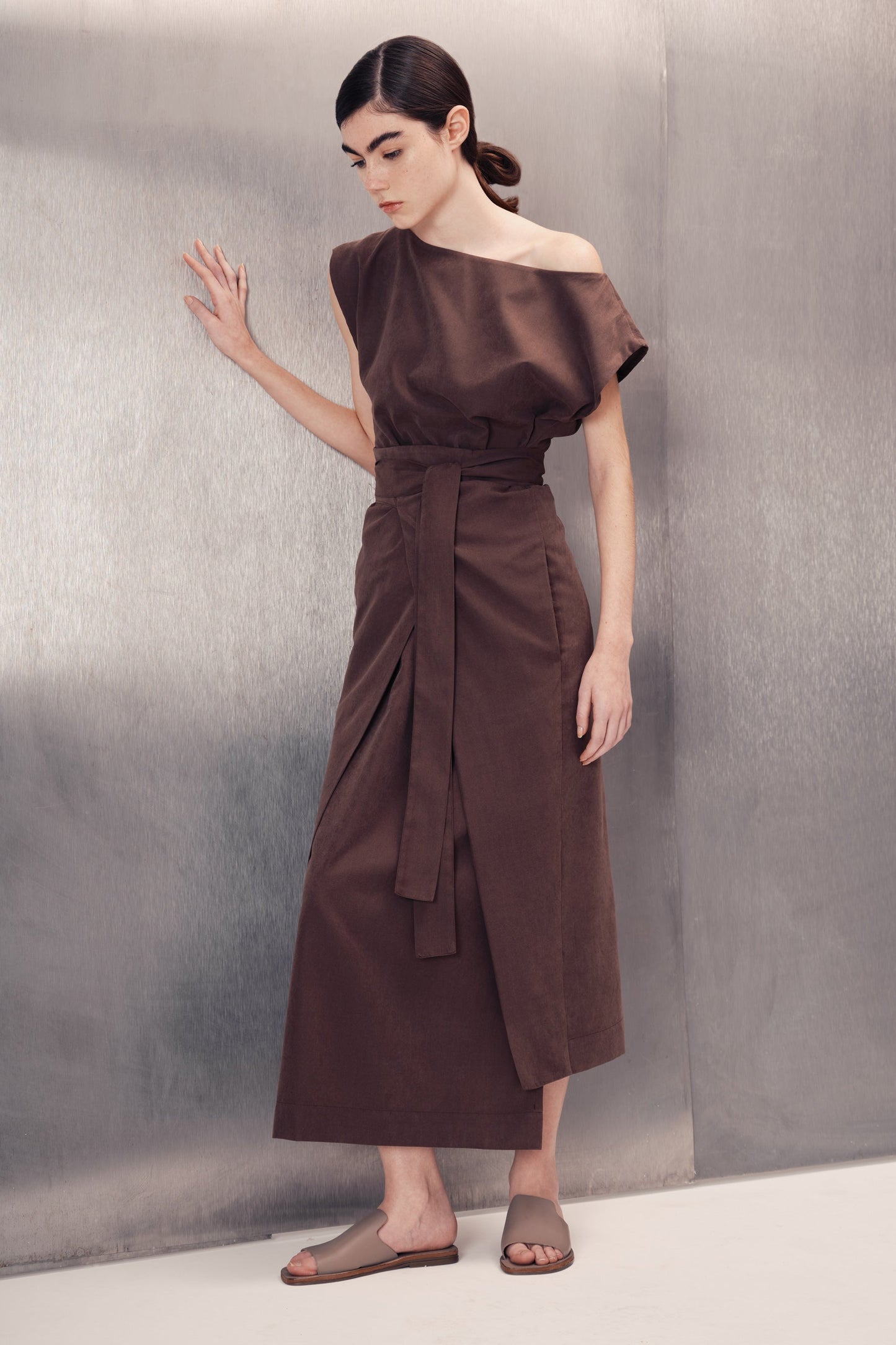 Vestido Tarsila Marrom