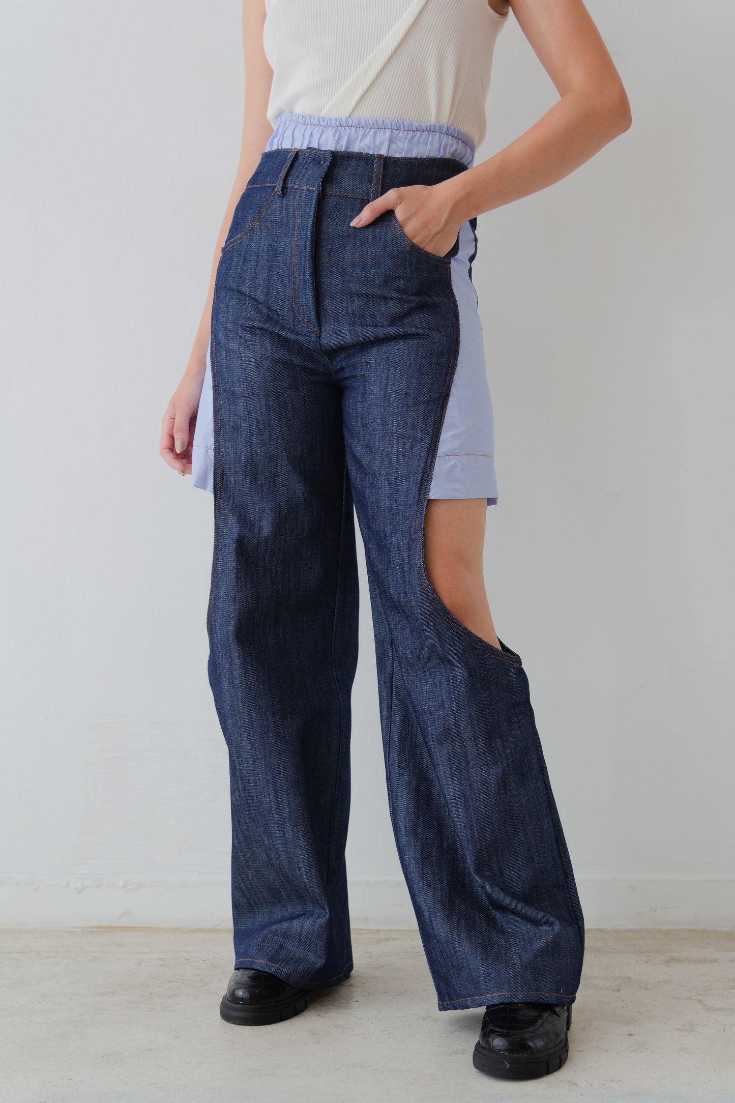 calça denim yong