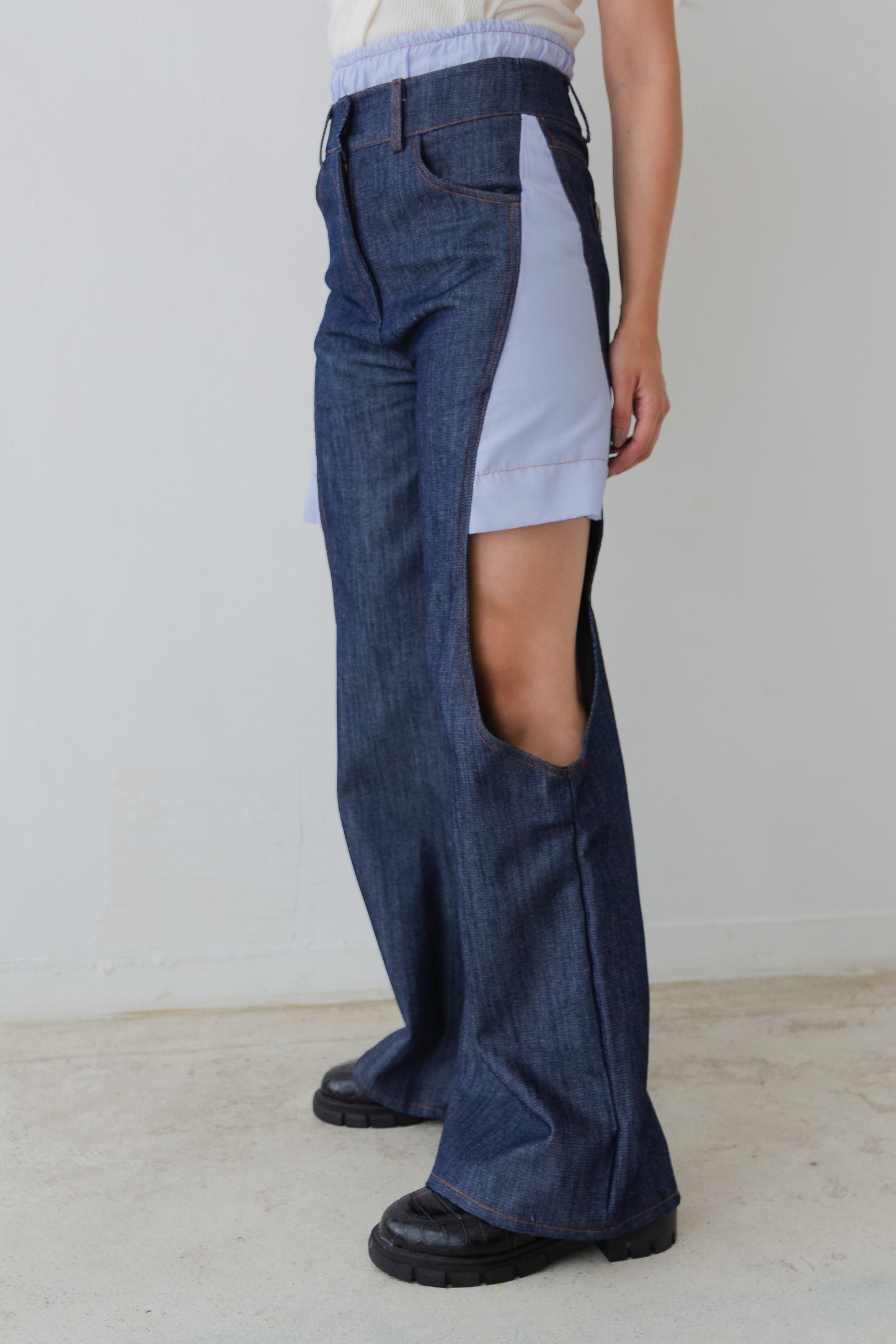 calça denim yong
