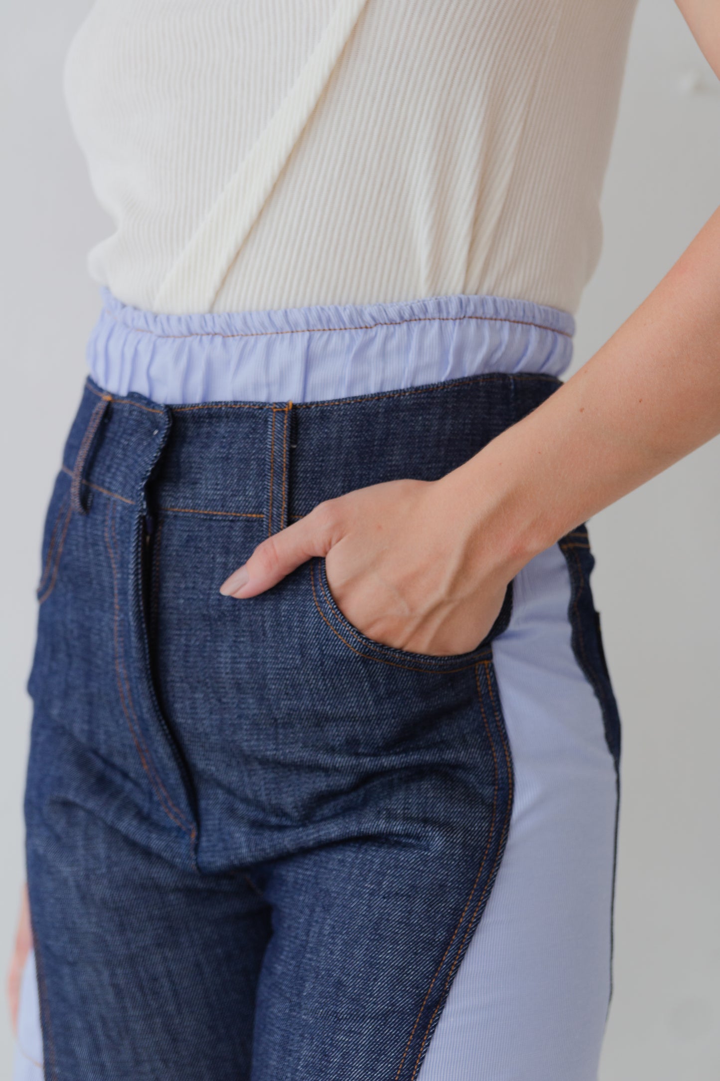 calça denim yong