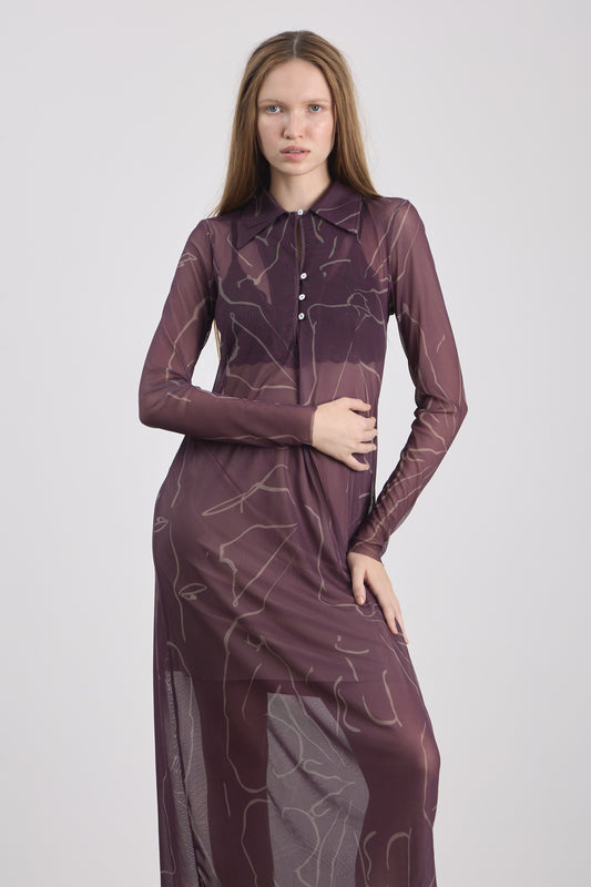 Vestido Egon Roxo