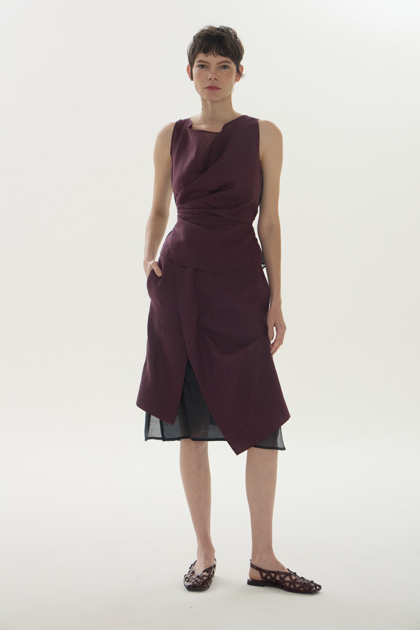 Blusa Helena Vinho