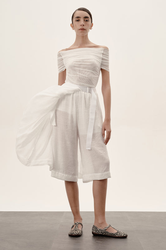 Saia-bermuda Iole Off-white