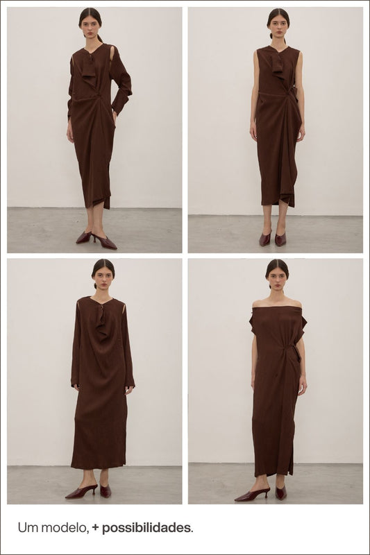 Vestido Sol Marrom