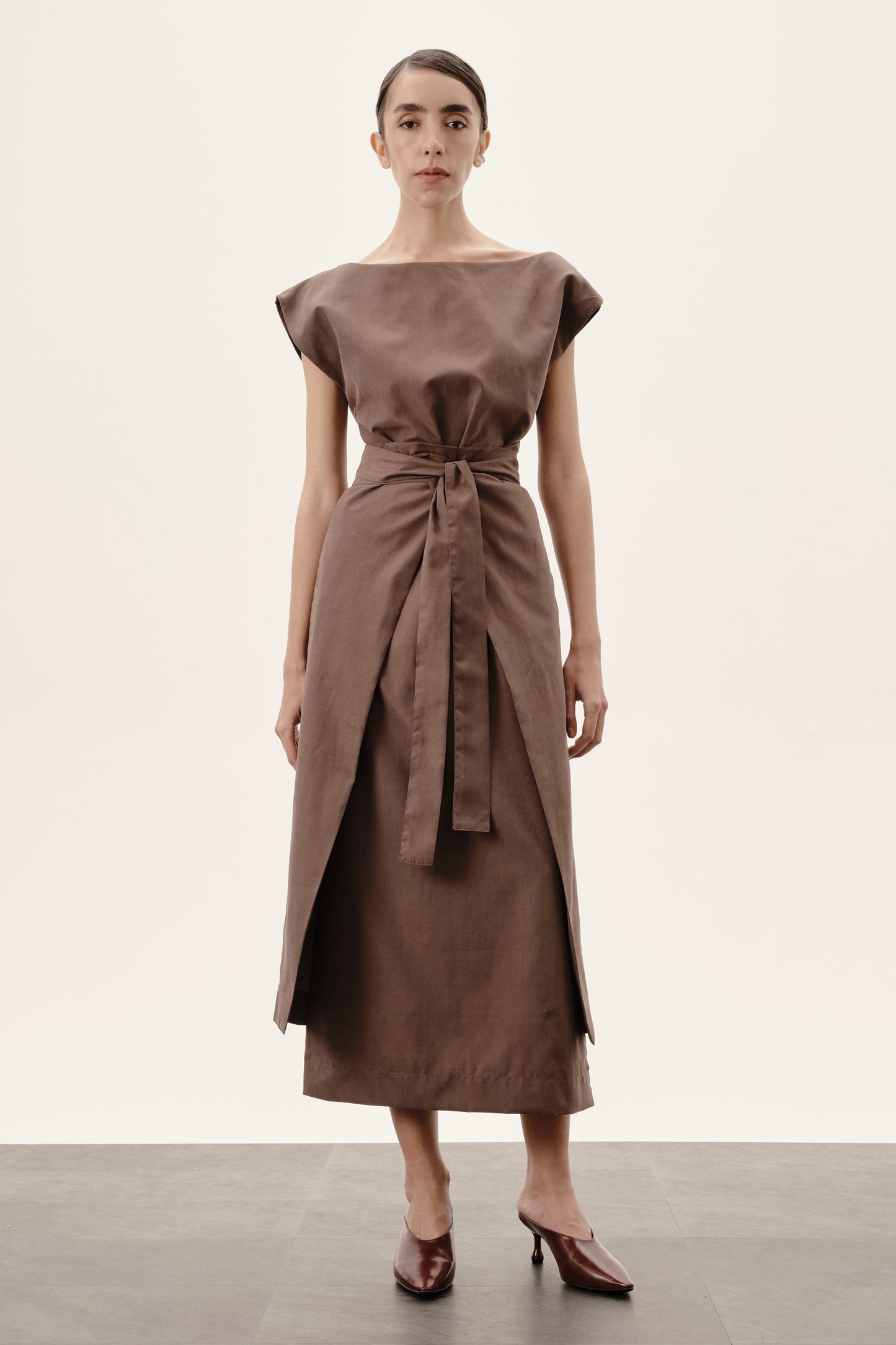 Vestido Tarsila Marrom