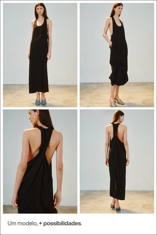 Vestido Teodora Preto