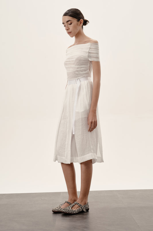 Saia-bermuda Iole Off-white