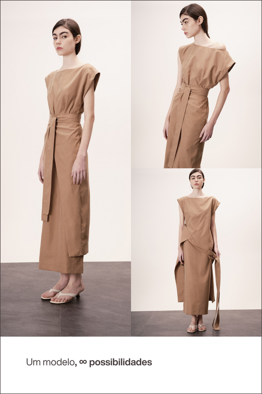 Vestido Tarsila Khaki