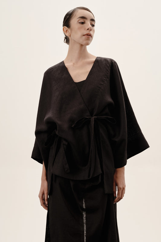 Kimono Jeju Preto