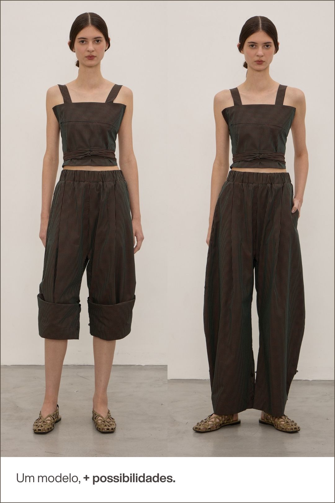 Calça Pagu Verde-iridescente