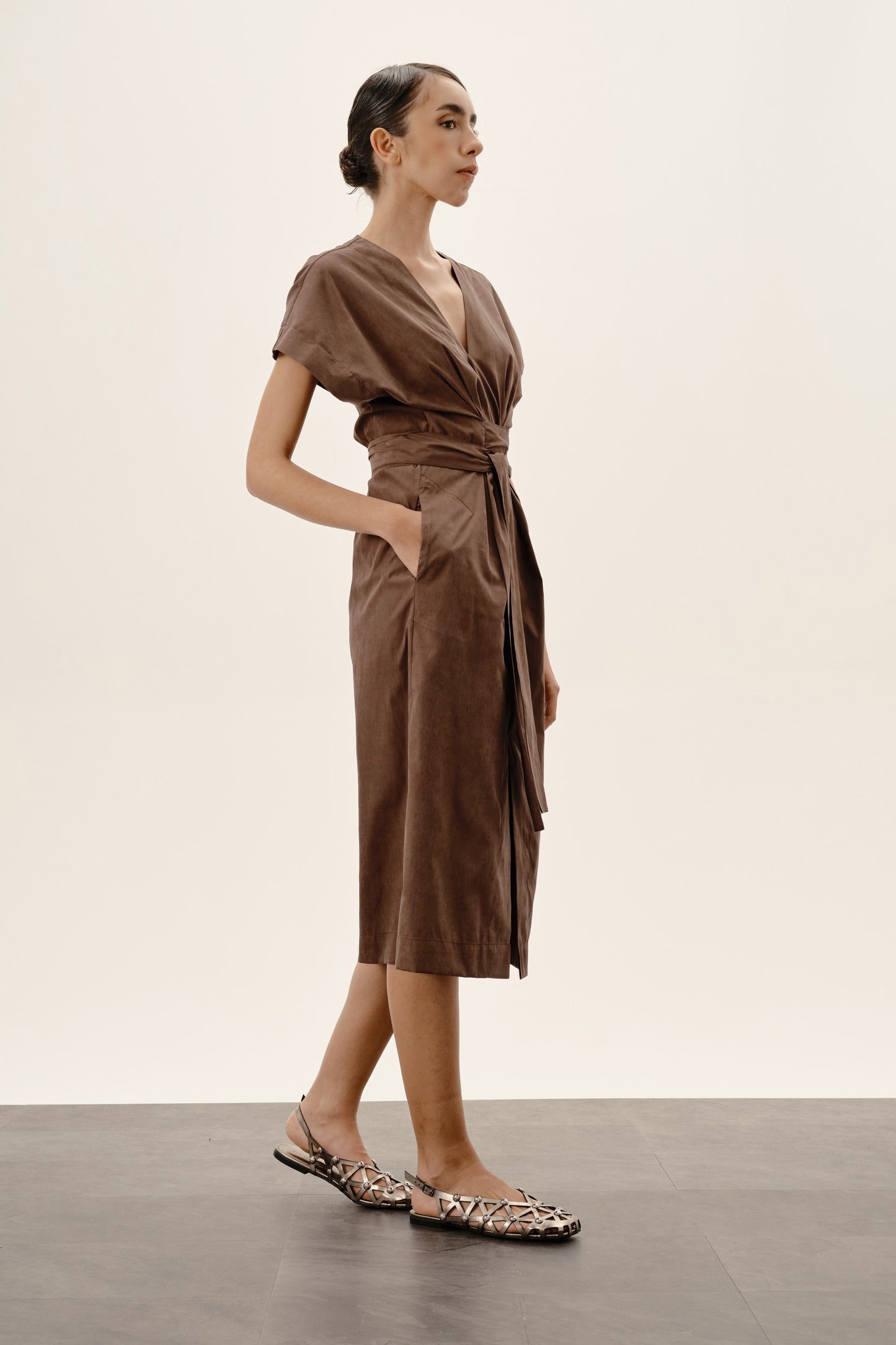 Vestido Michelangelo Marrom