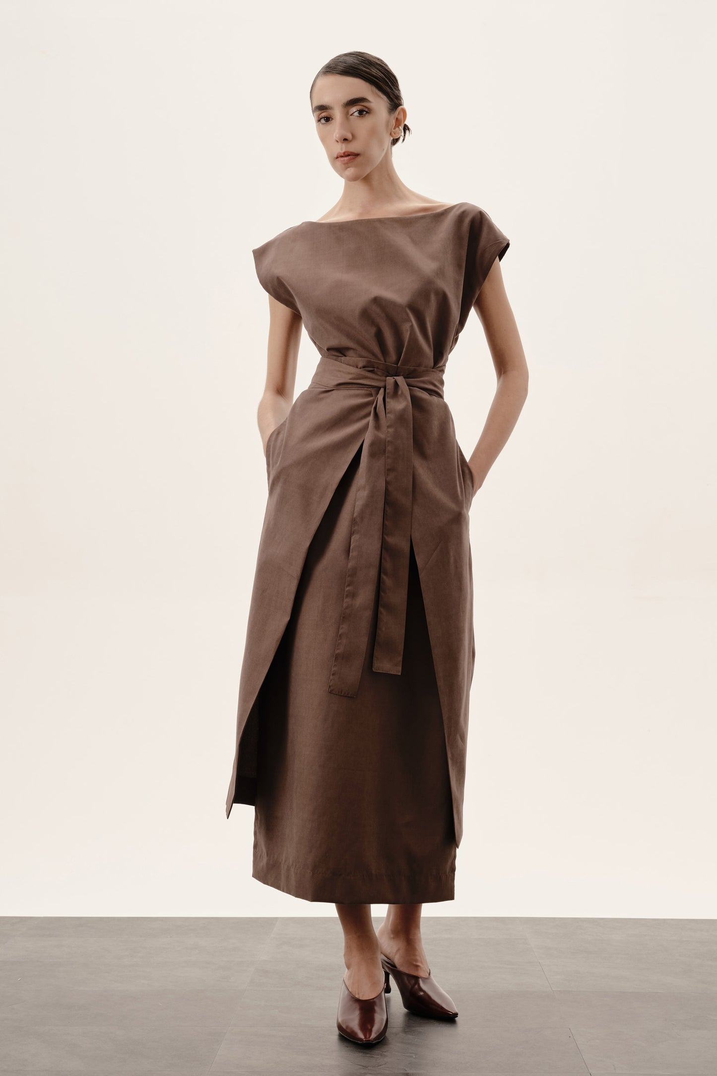 Vestido Tarsila Marrom