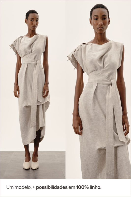 Vestido Hilma Natural