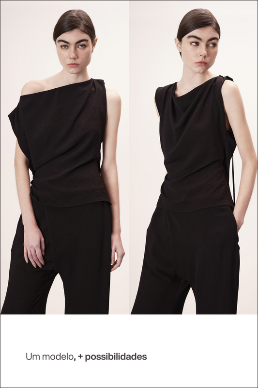 Blusa Canvas Preto
