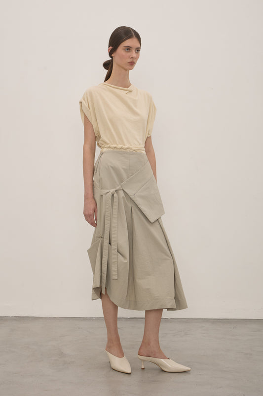 Saia Rei Nylon Khaki