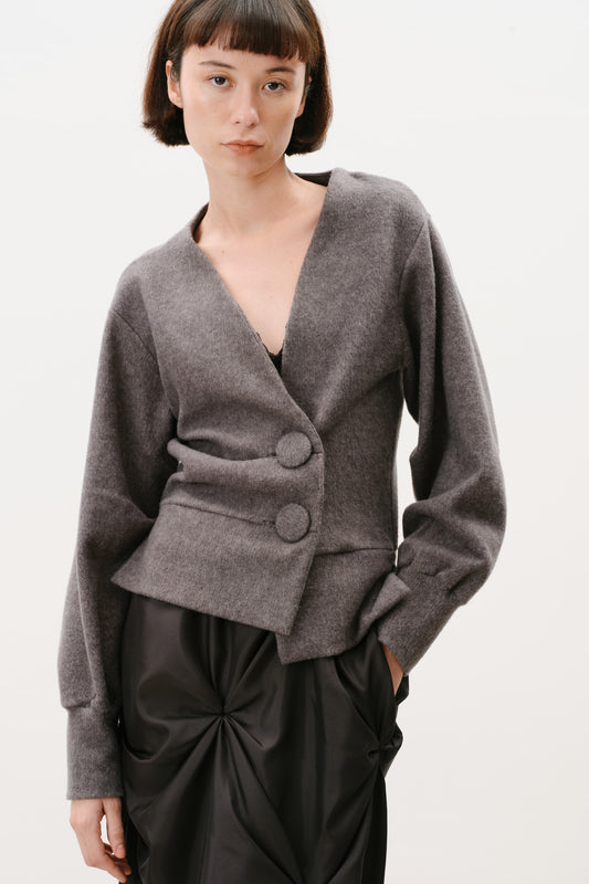Cardigan Luna Cinza