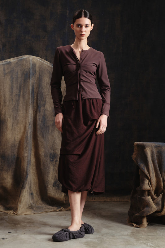 Cardigan Nina Marrom