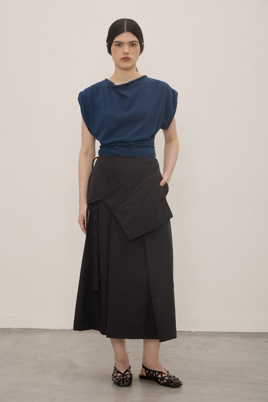 Saia Rei Nylon Preto