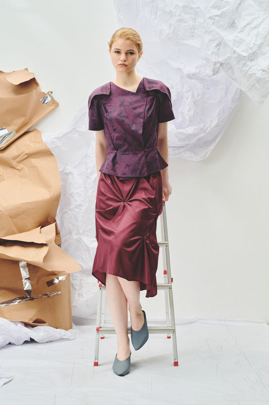 Blusa Tsuru Ameixa
