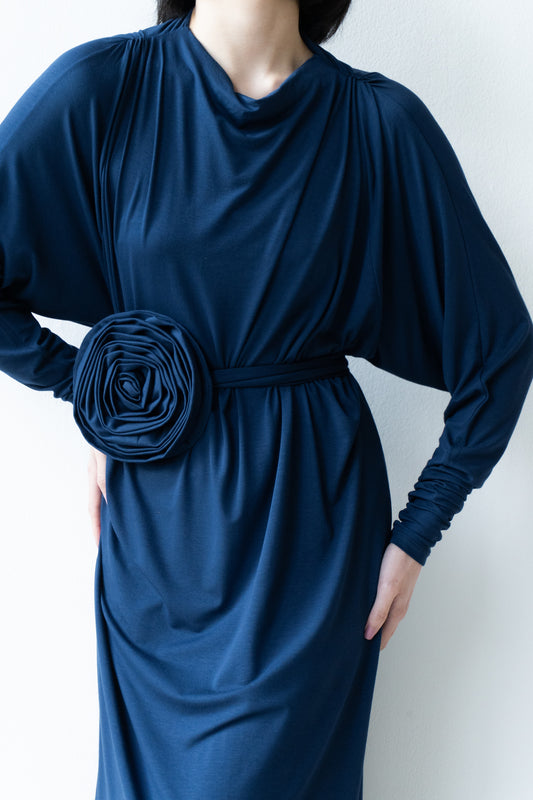 Vestido Peônia Marinho