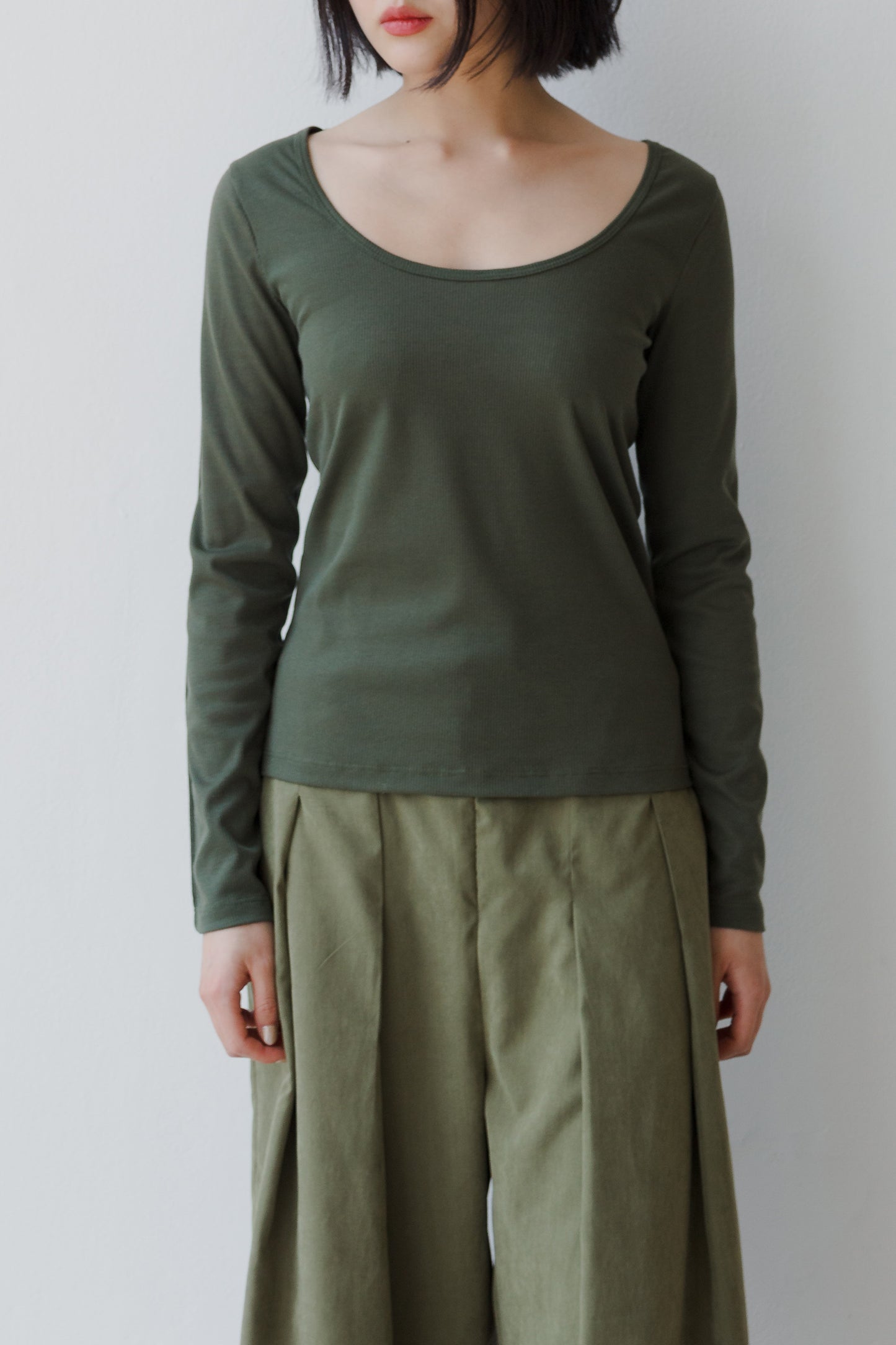 Manga Longa Basic Verde