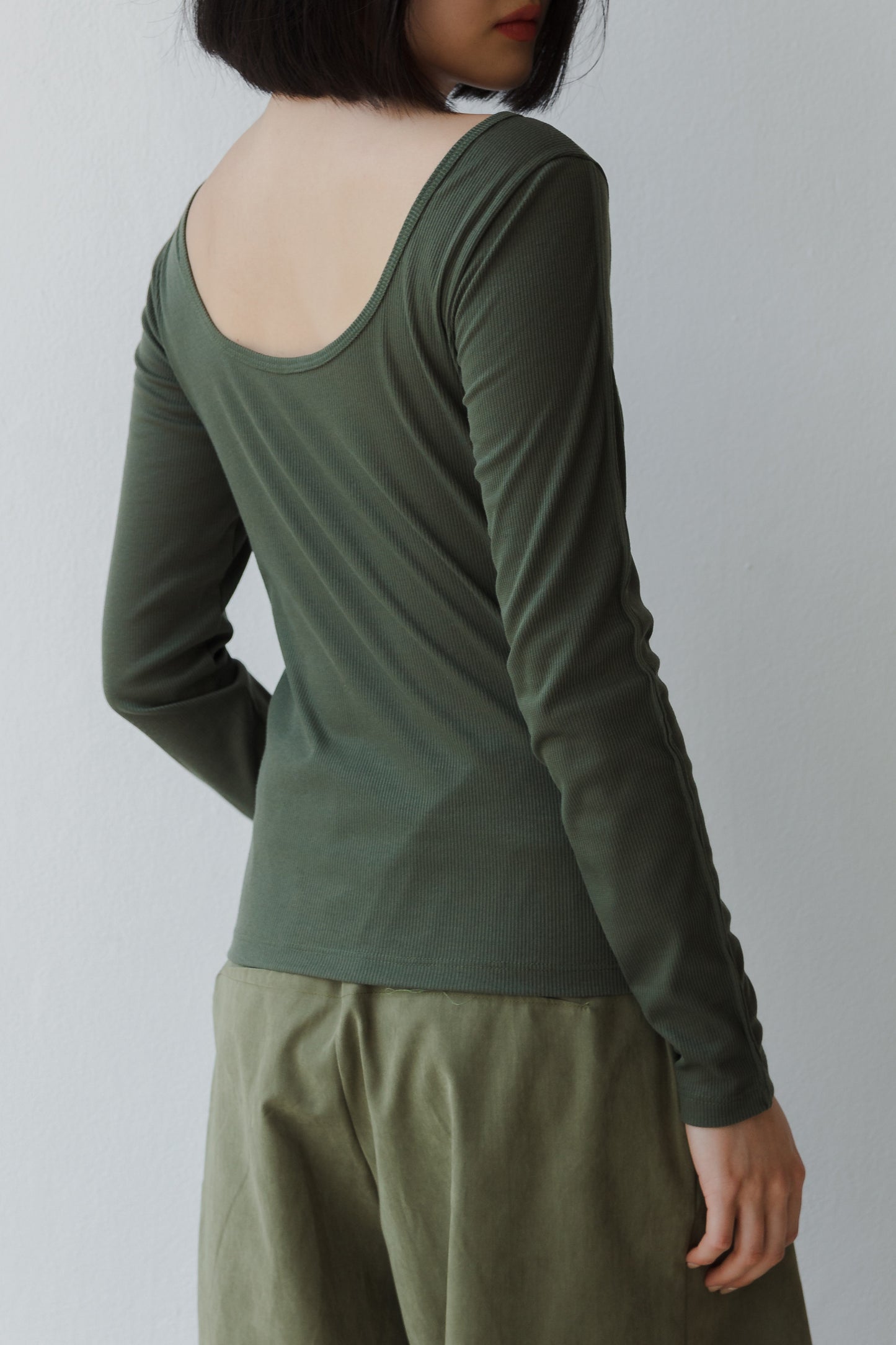 Manga Longa Basic Verde