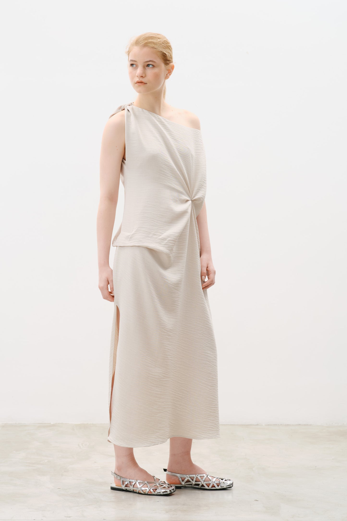 Vestido Iole Areia