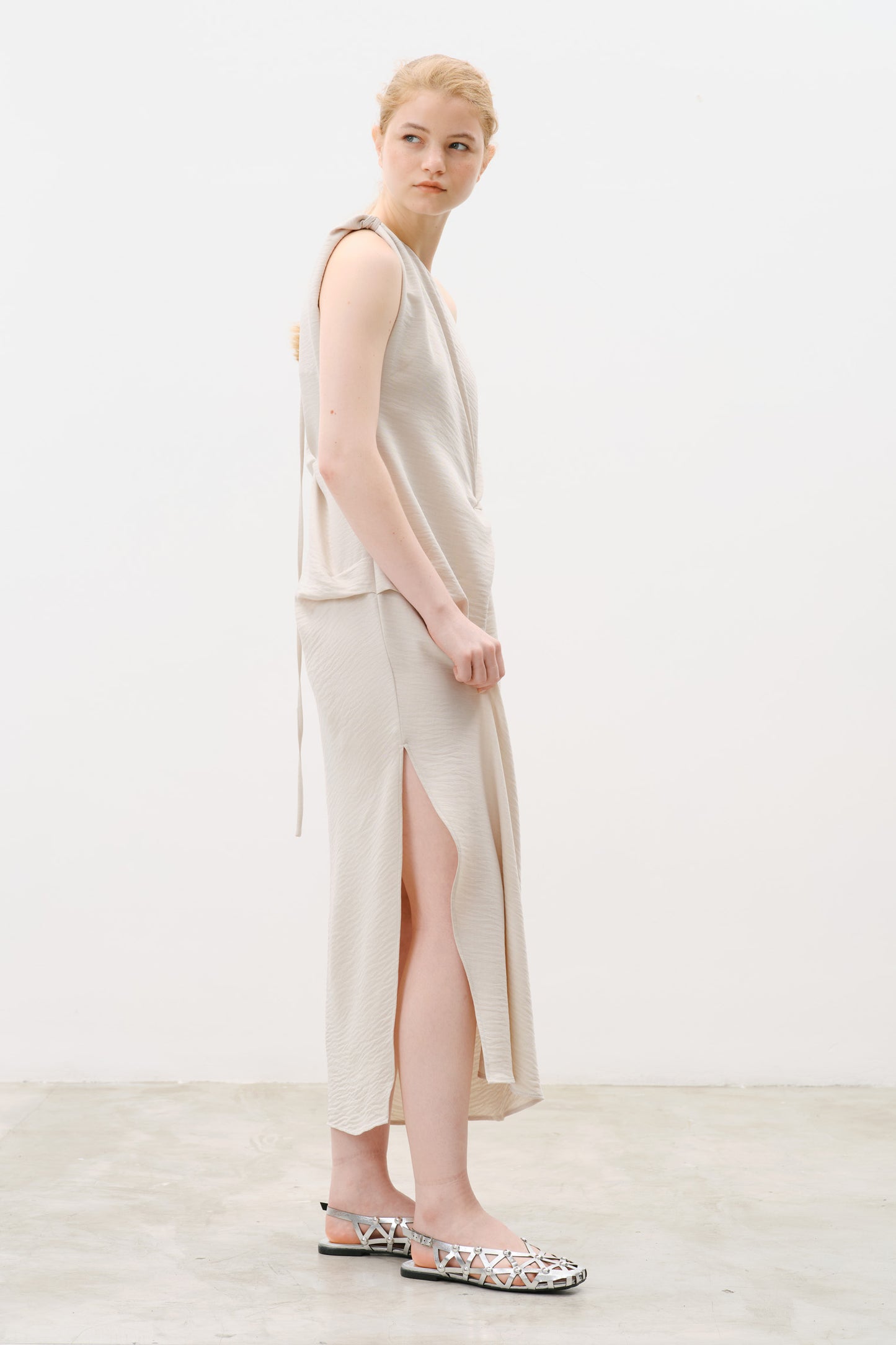 Vestido Iole Areia