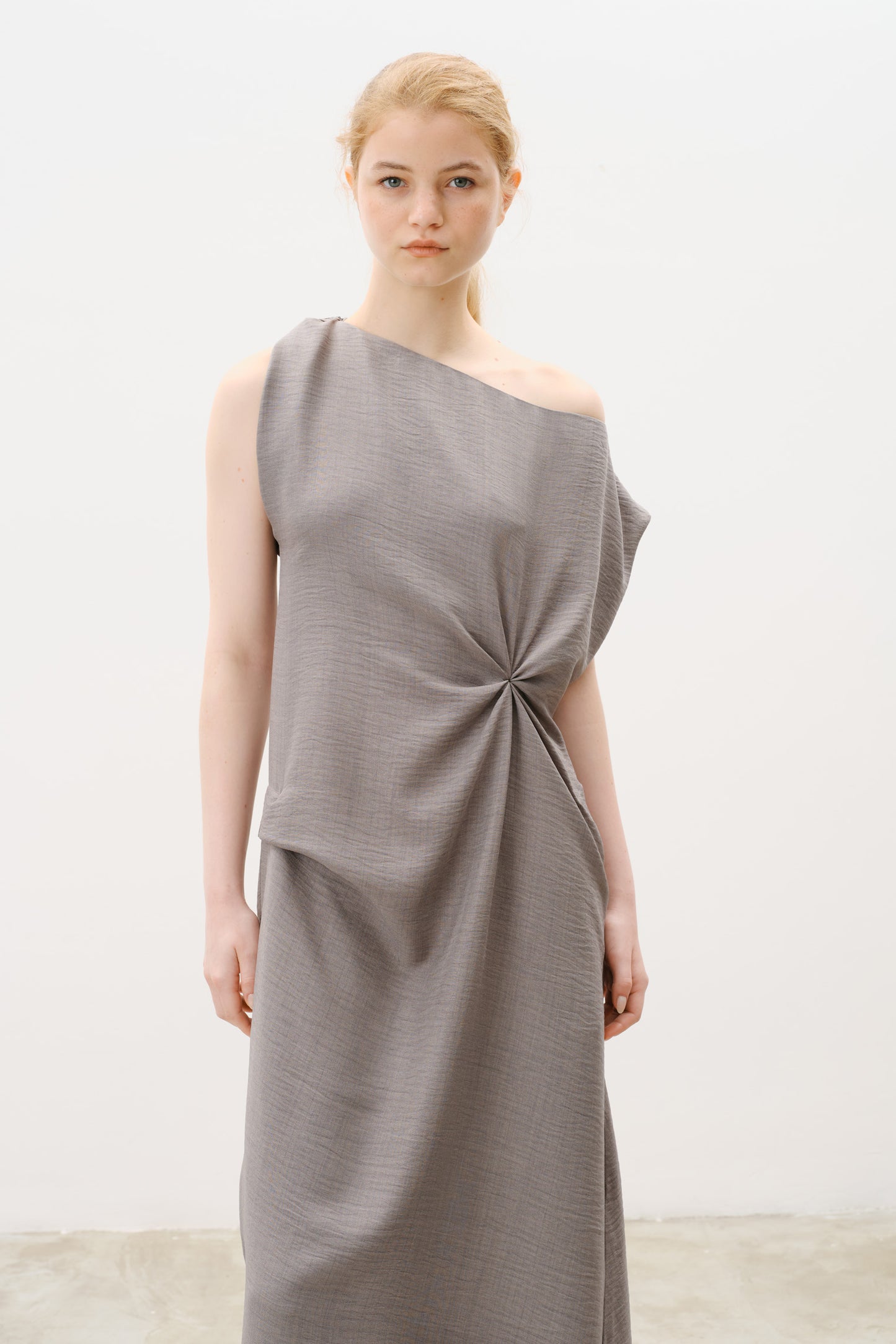 Vestido Iole Cinza