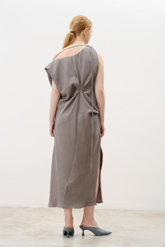 Vestido Iole Cinza