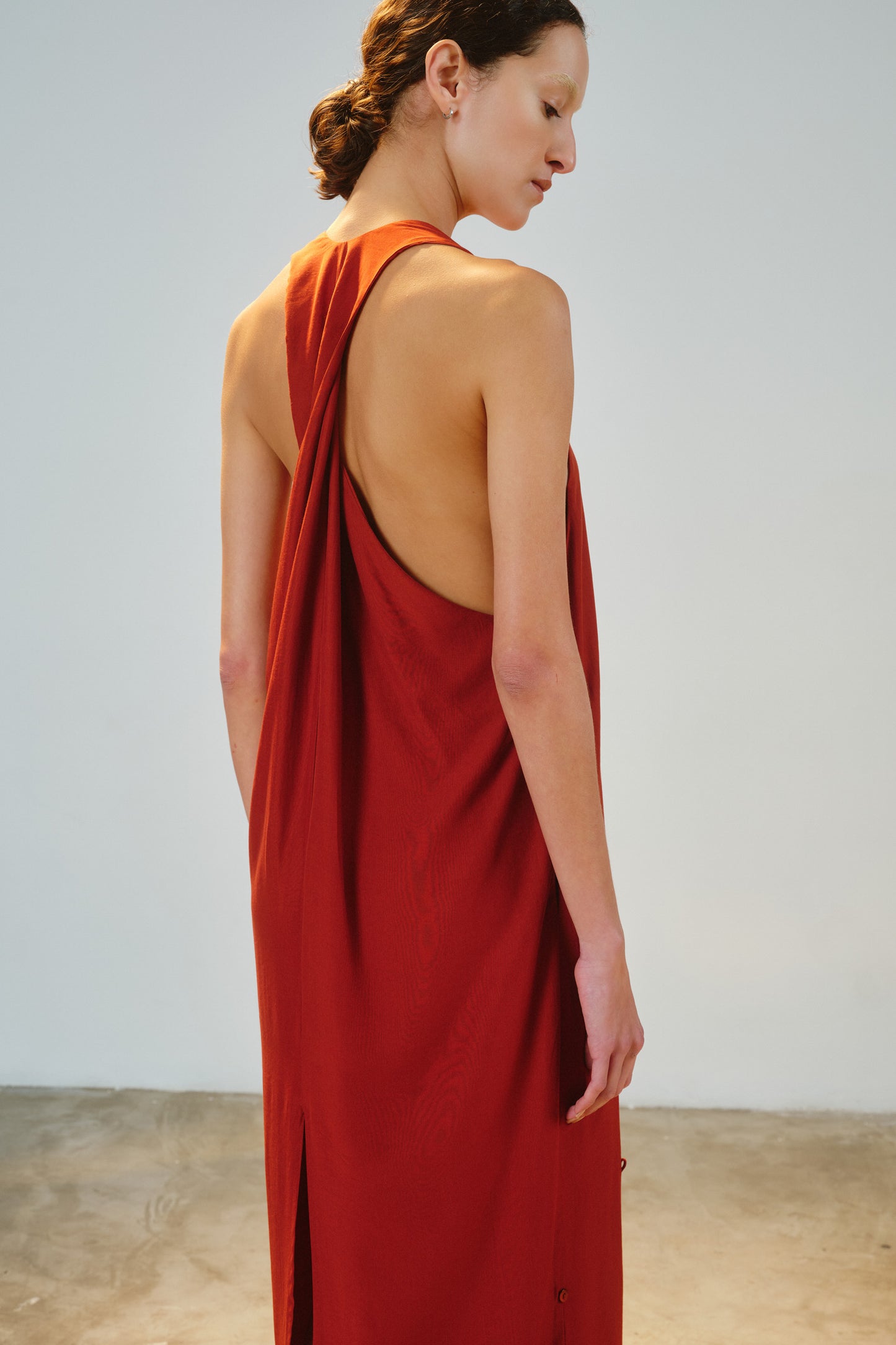 Vestido Teodora Urucum