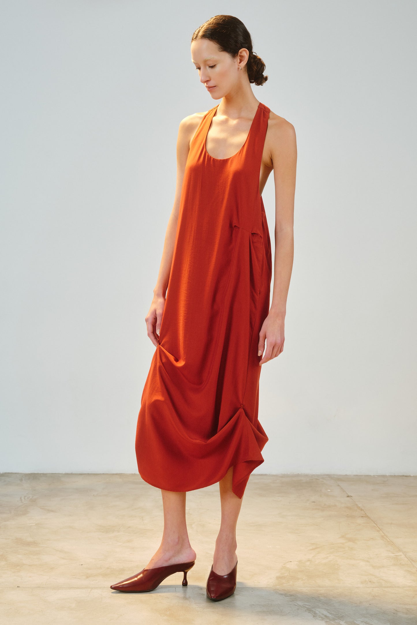 Vestido Teodora Urucum