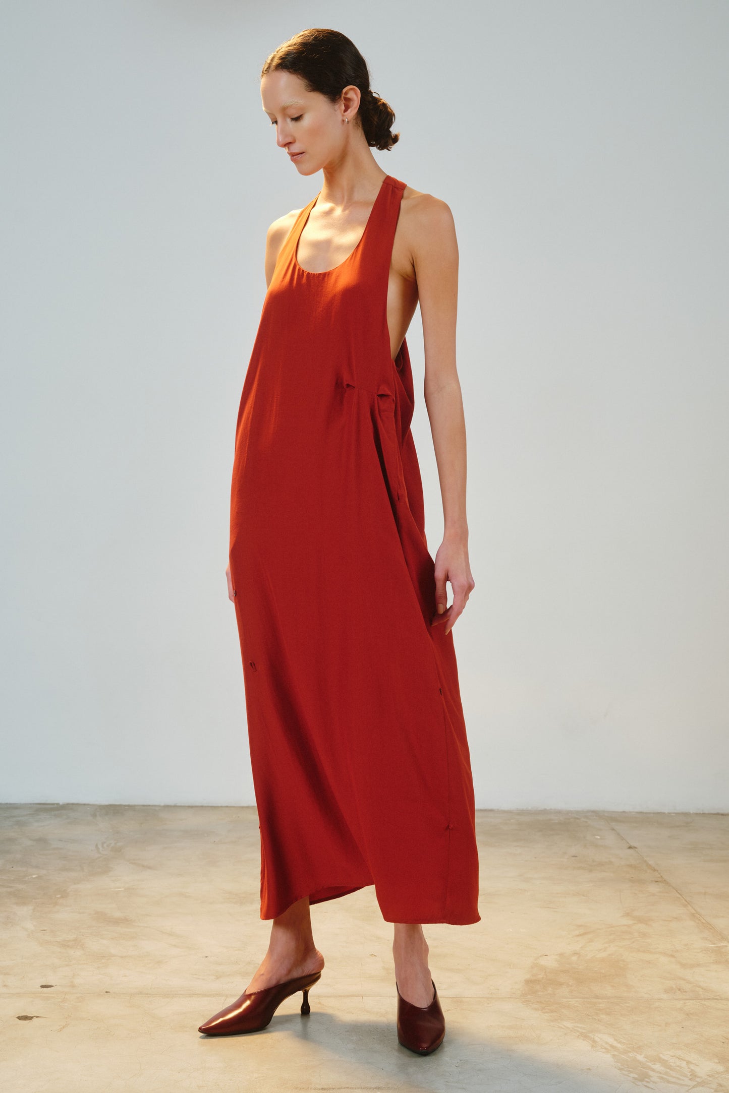 Vestido Teodora Urucum