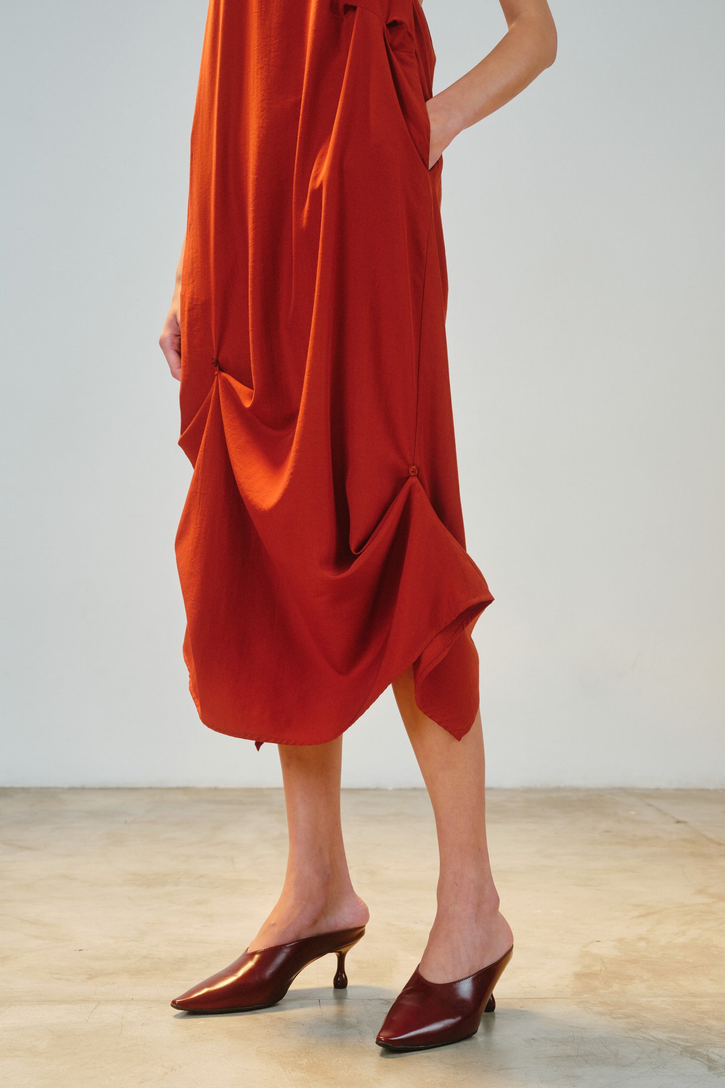 Vestido Teodora Urucum