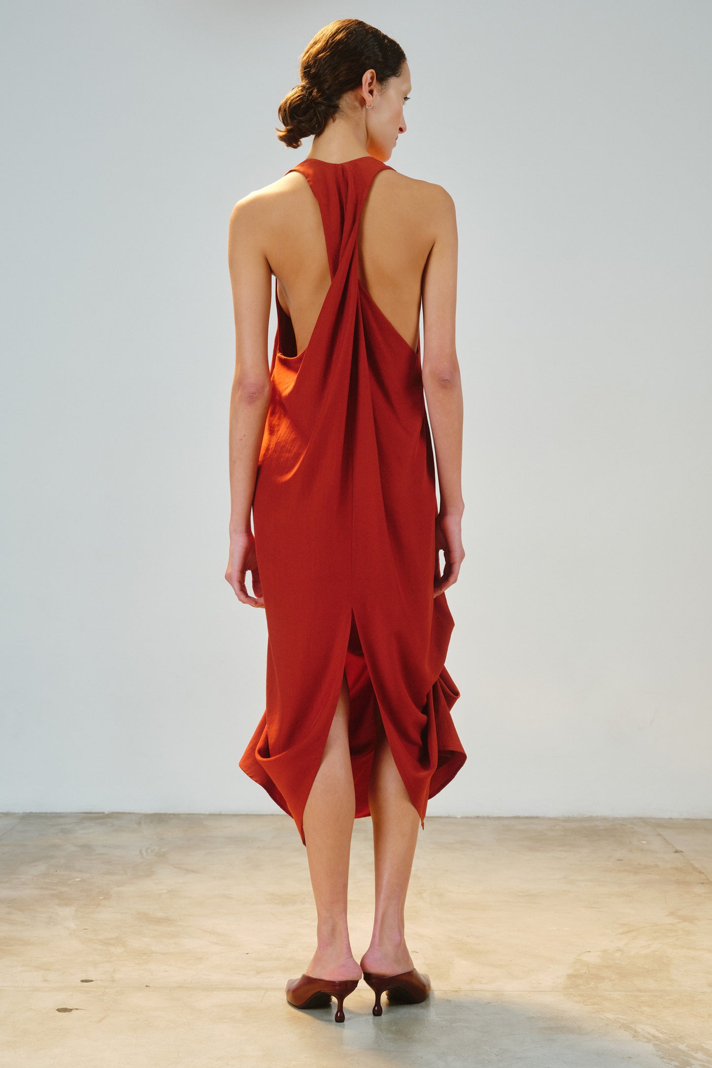 Vestido Teodora Urucum