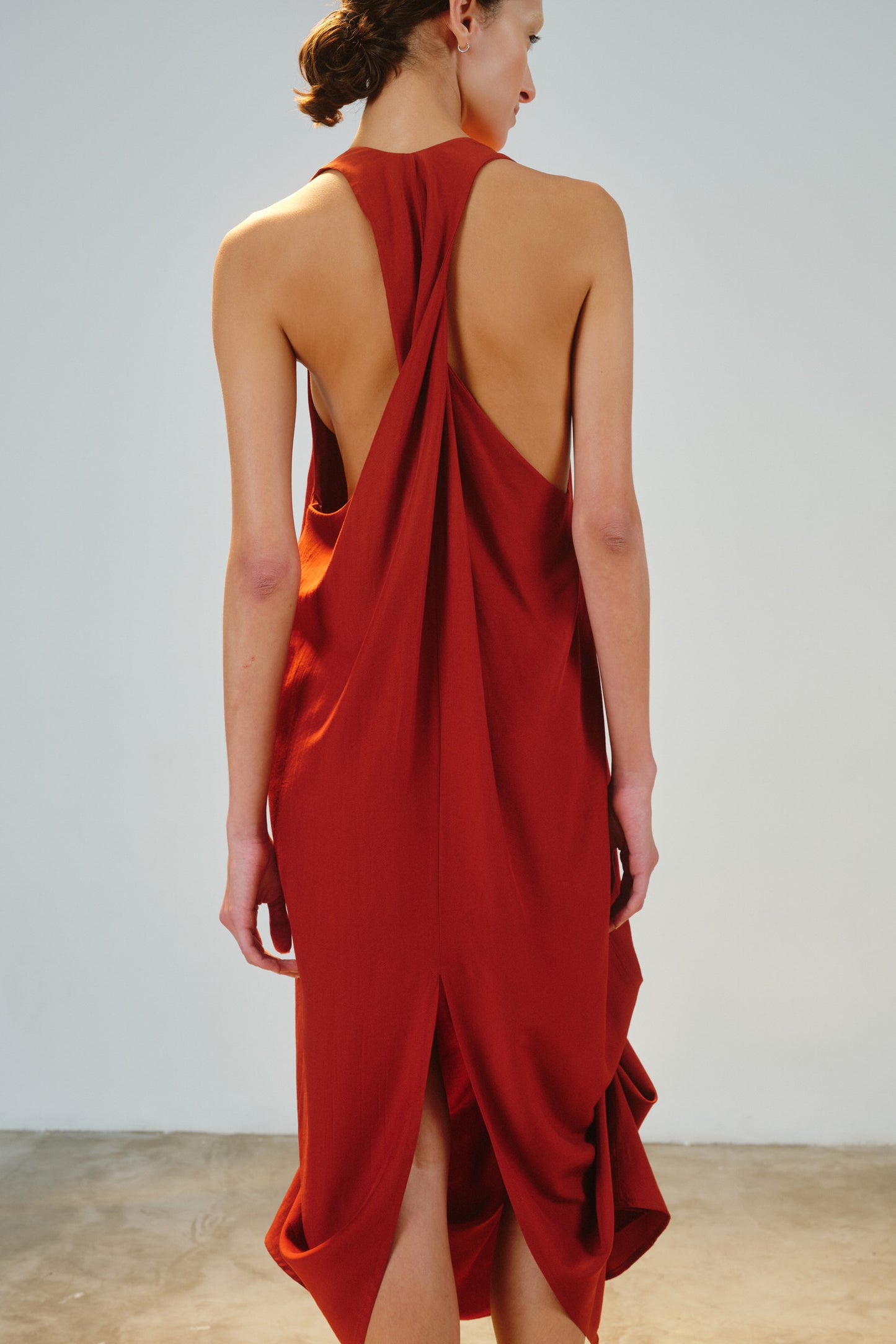 Vestido Teodora Urucum