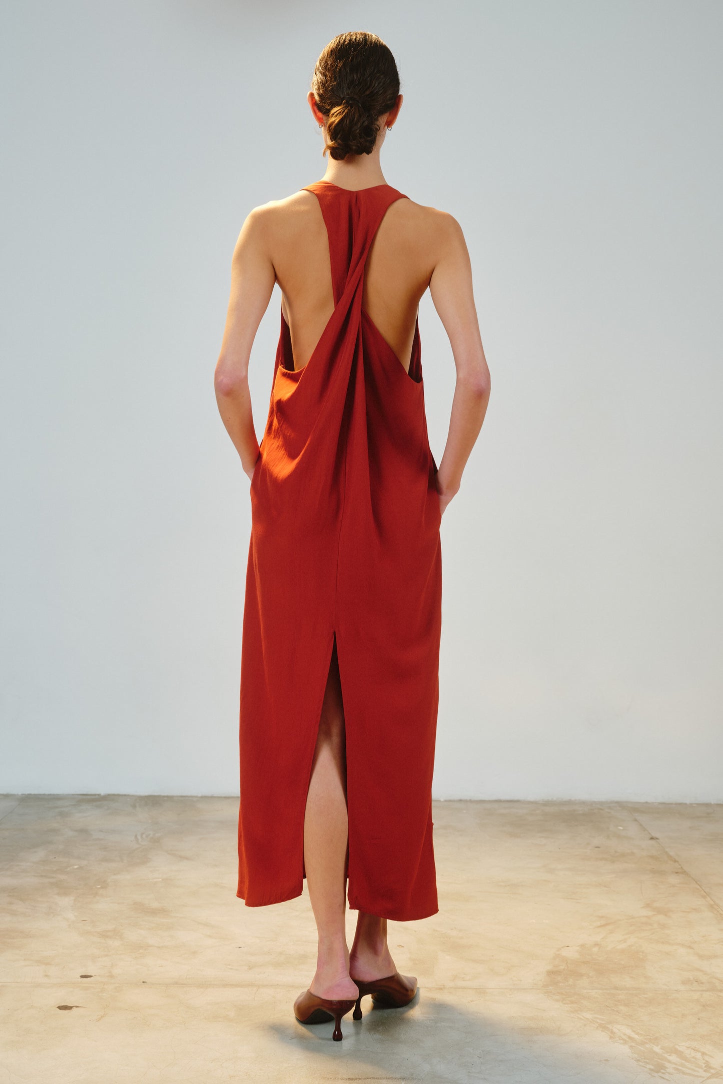 Vestido Teodora Urucum